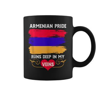 Armenian Pride Runs Deep In My Veins Armenian Roots Coffee Mug - Monsterry DE