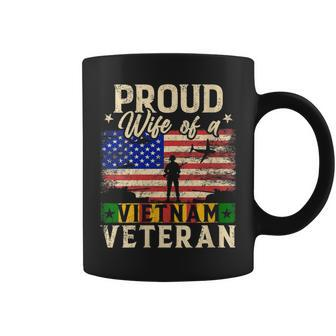 Army Military Navy Proud Wife Of A Vietnam Veteran Wife Coffee Mug - Monsterry DE