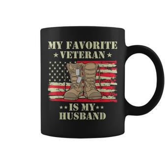 Army Veterans Day My Favorite Veteran Is My Husband Wives Coffee Mug - Monsterry CA