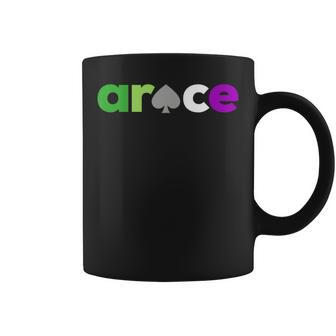 Aro Ace Pride Spade Lgbt Aroace Lgbtq Aromantic Asexual Coffee Mug - Monsterry
