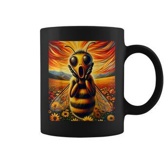 Artsy Apparel For Bee Lovers Artistic Bee Coffee Mug - Seseable
