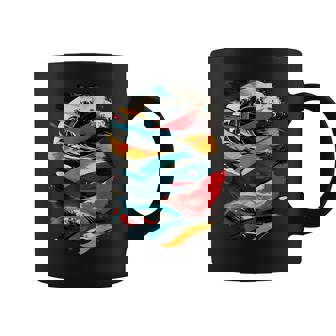 Artsy Surfer En Abstracto Hombres Es Surf Taza de café - Regaloses