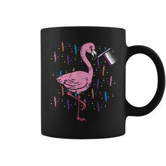 Asexual Flag Flamingo Lgbt Ace Pride Stuff Animal Coffee Mug - Monsterry DE