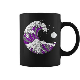 Asexual Pride Japanese Wave Lgbtq Ace Flag Lgbt Asexuality Coffee Mug - Monsterry DE