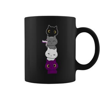 Asexuality Flag Animal Cat Ace Pride Demisexual Asexual Coffee Mug - Monsterry DE