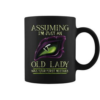 Assuming I'm Just An Old Lady Was Your First Mistake Dragon Coffee Mug - Thegiftio UK