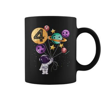 Astronaut 4Th Birthday Boys Girls Space Lover 4 Years Old Coffee Mug - Thegiftio UK