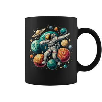 Astronaut Dabbing Planets Astronaut Science Space Coffee Mug | Mazezy AU
