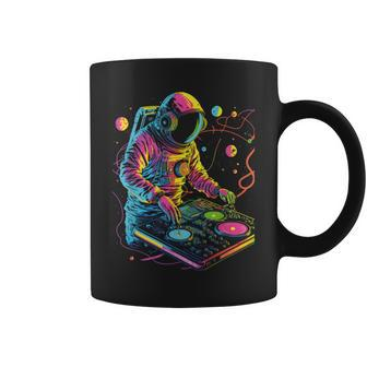 Astronaut Dj Djing In Space Edm Cool Graphic Coffee Mug | Mazezy