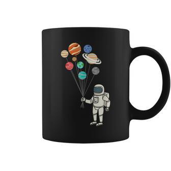 Astronaut Planets Balloons Solar Space Birthday Party Coffee Mug - Monsterry DE