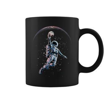 Astronaut Slam Dunk Space Basketball Lover Cool Universe Coffee Mug - Monsterry UK