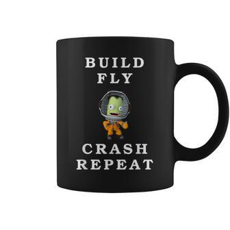 Astronaut Space Build Fly Crash Repeat Animation Program Coffee Mug - Thegiftio UK