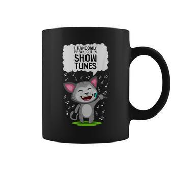 Theater Broadway Cat I Show Tunes Musical Coffee Mug - Monsterry
