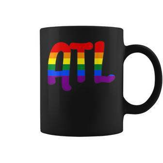 Atl Atlanta Gay Pride Rainbow Flag Coffee Mug - Monsterry CA