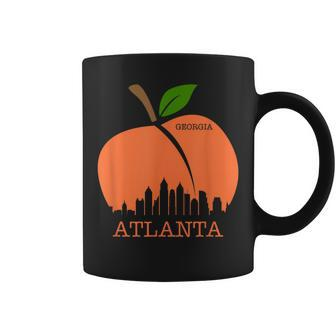 Atlanta Georgia Peach Skyline Coffee Mug - Monsterry AU