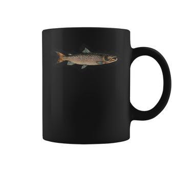 Atlantic Salmon Vintage Illustration Da Vinci Style Fishing Coffee Mug - Monsterry CA