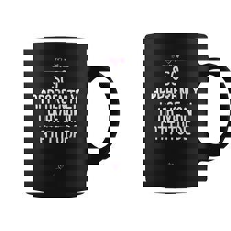 Attitude So Apparently I Have An Attitude Sarcastic Girls Coffee Mug - Monsterry