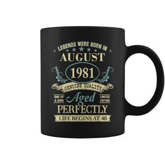 August 1981 40Th Birthday 40 Year Old Men Women Coffee Mug | Crazezy