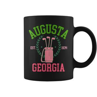 Augusta Georgia Coquette Golf Tournament Bows Social Club Coffee Mug | Mazezy DE