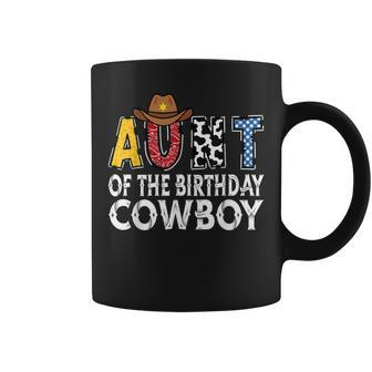 Aunt 1St Birthday Cowboy Western Aunt Birthday Boy Coffee Mug - Seseable
