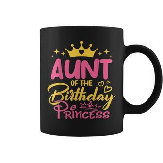 Aunt Of The Birthday Princess Girls Party Family Matching Coffee Mug - Seseable