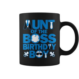 Aunt Of The Boss Birthday Boy Baby Family Party Decorations Coffee Mug | Mazezy