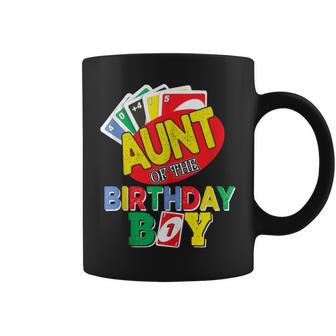 Aunt Of The Uno Birthday Boy Uno Birthday Boy Coffee Mug - Monsterry DE