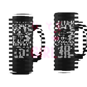 Auntie Of The Birthday Girl Farm Cow Auntie Birthday Girl Coffee Mug - Seseable