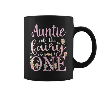 Auntie Of The Fairy One Aunt 1St Birthday Party Family Coffee Mug - Seseable