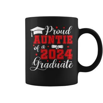 Auntie Senior 2024 Proud Auntie Of A Class Of 2024 Graduate Coffee Mug | Mazezy