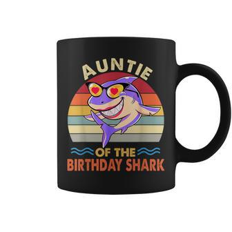 Auntie Of The Shark Birthday Matching Family Coffee Mug - Monsterry