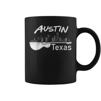 Austin Texas Souvenir Guitar Music Lover Austin Coffee Mug - Monsterry AU