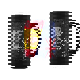 Australia España Bandera De La Amistad Australia Taza de café - Regaloses