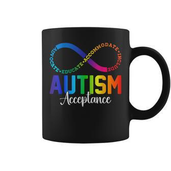 Autism Awareness Acceptance Infinity Symbol Women Coffee Mug | Mazezy