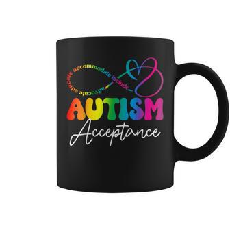 Autism Awareness Acceptance Infinity Symbol Women Coffee Mug - Seseable