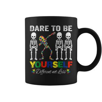 Autism Awareness Dare To Be Yourself Different Not Less Coffee Mug - Monsterry