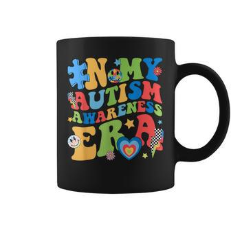 In My Autism Awareness Era Support Puzzle Be Kind Groovy Coffee Mug | Mazezy AU