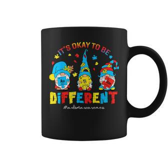 Autism Awareness Three Gnomes Autism It's Ok To Be Different Coffee Mug - Monsterry CA