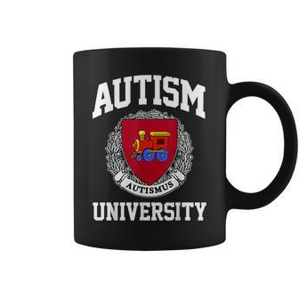 Autism Awareness University Puzzle Pieces Support Autismus Coffee Mug - Seseable
