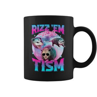 Autism Rizz Em With The Tism Meme Autistic Opossum Coffee Mug - Monsterry