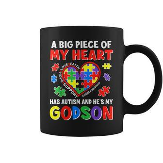 Autism Godparents Autism Awareness Godson Support Coffee Mug - Seseable
