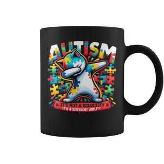 Autism It's Not A Disability It's A Different Ability Puzzle Coffee Mug - Monsterry DE