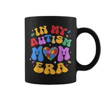 My Autism Mom Autism Awareness Groovy Retro Vintage Coffee Mug | Mazezy AU