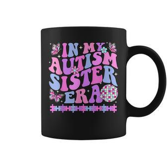 In My Autism Sister Era Retro Disco Family Autism Awareness Coffee Mug - Monsterry AU