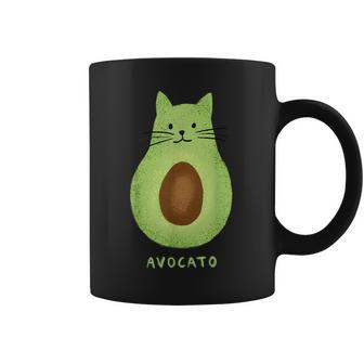 Avocato Cute Cat Avocado Vegan And Cat Owner Kitten Coffee Mug | Mazezy