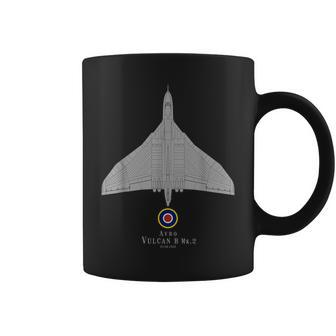Avro Vulcan Supersonic Bomber Airplane Tech Print Coffee Mug - Seseable