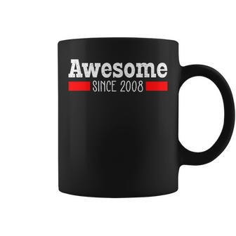 Awesome Since 2008 14 Years Old 14Th Birthday Vintage Coffee Mug - Monsterry DE