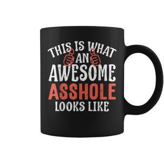 Awesome Asshole Vulgar Profanity Coffee Mug - Monsterry AU