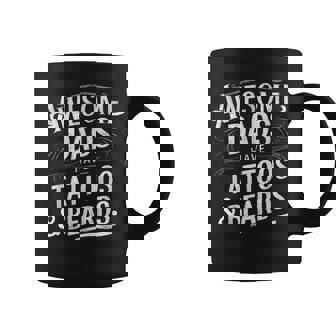 Awesome Dads Have Tattoos And Beards Father's Day July 4Th Coffee Mug - Thegiftio