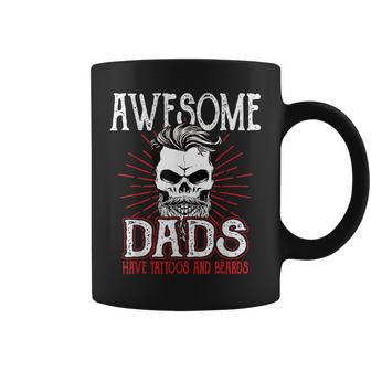 Awesome Dad's Have Tattoos Father Son Daughter Dad Daddy Coffee Mug - Monsterry CA